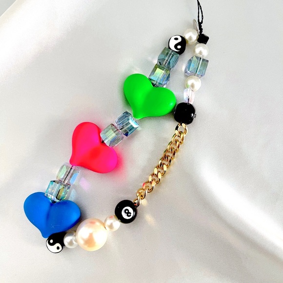 Beaded phone charm y2k aesthetic Wildflower - Picture 2 of 3